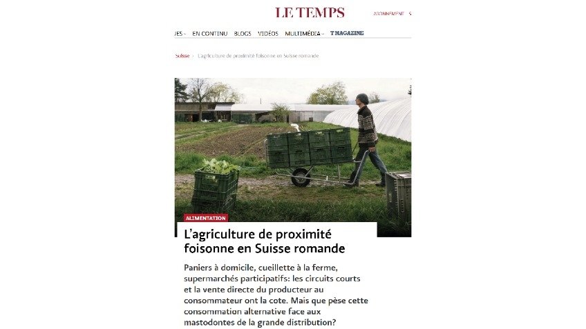 Le Temps, desde Suiza nos señala un modelo que conocemos. Y funciona... allá y aquí. En toda Europa las ferias regionales colocan marca de origen y calidad superior.
